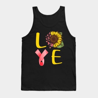 love hiv sunflower Tank Top